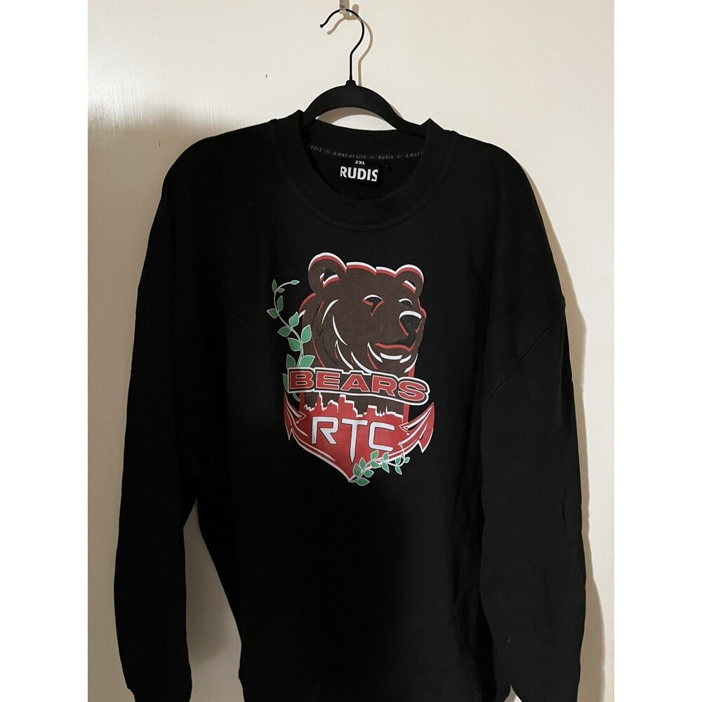 RUDIS Bears RTC Wrestling Black Fleece Sweatshirt 2XL